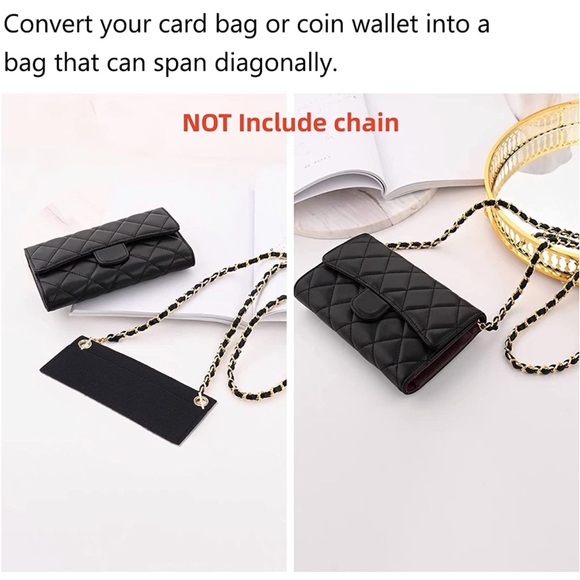 3 Piece Purse Felt Insert Organizer Black - Picture 2 of 4